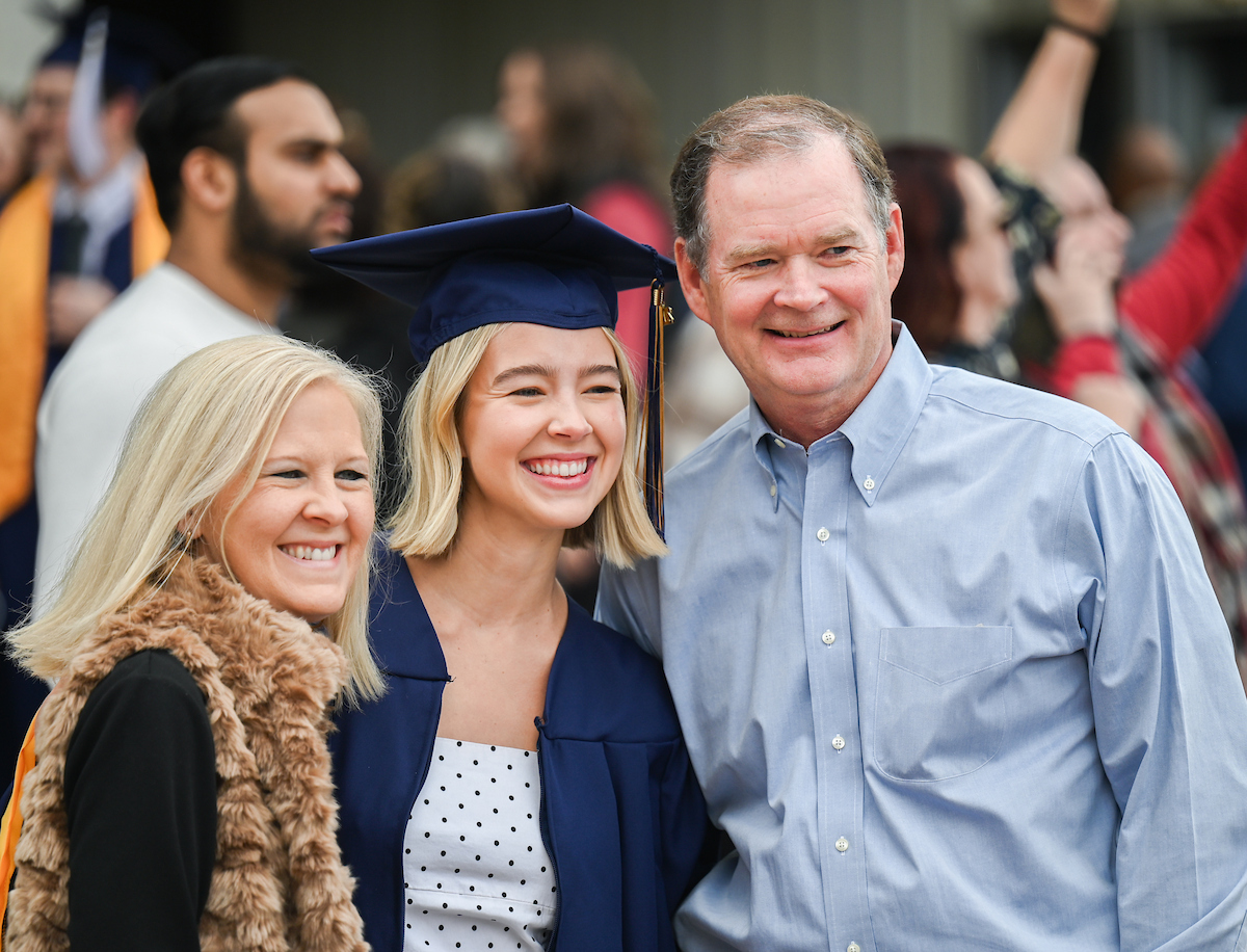 University of Tennessee at Chattanooga students participate in the undergraduate school graduation, Saturday, Dec. 14, 2024 in McKenzie Arena