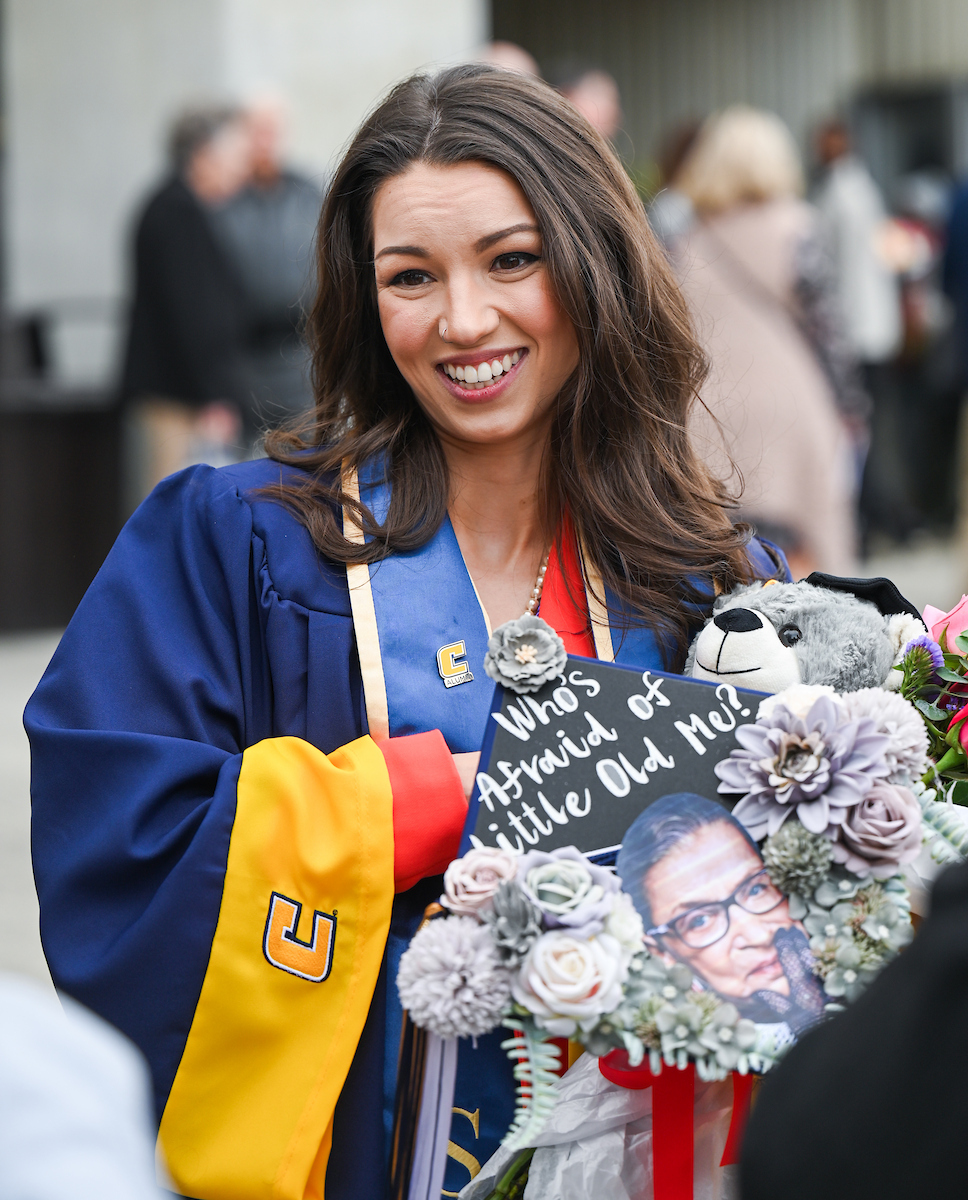 University of Tennessee at Chattanooga students participate in the undergraduate school graduation, Saturday, Dec. 14, 2024 in McKenzie Arena
