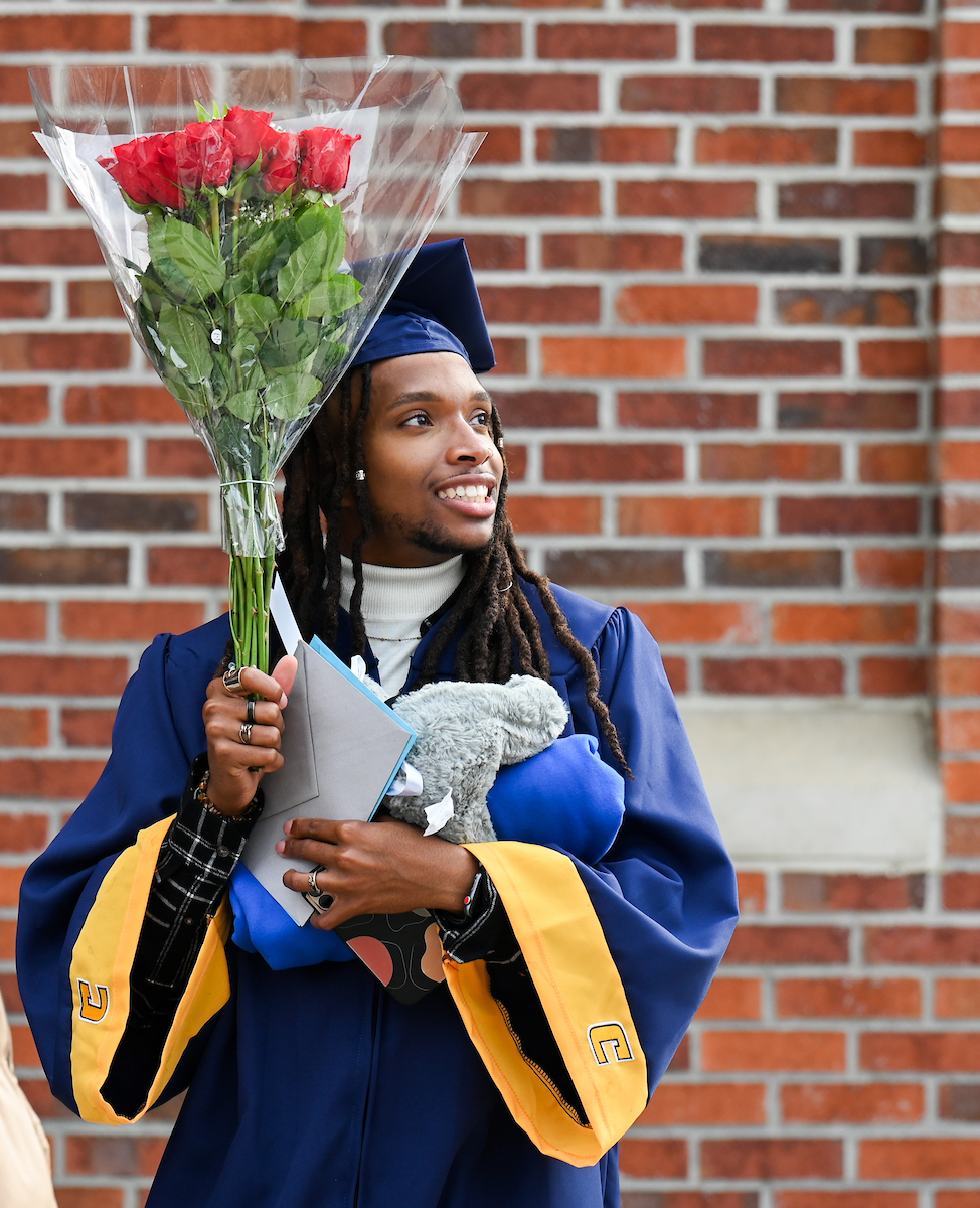 University of Tennessee at Chattanooga students participate in the undergraduate school graduation, Saturday, Dec. 14, 2024 in McKenzie Arena