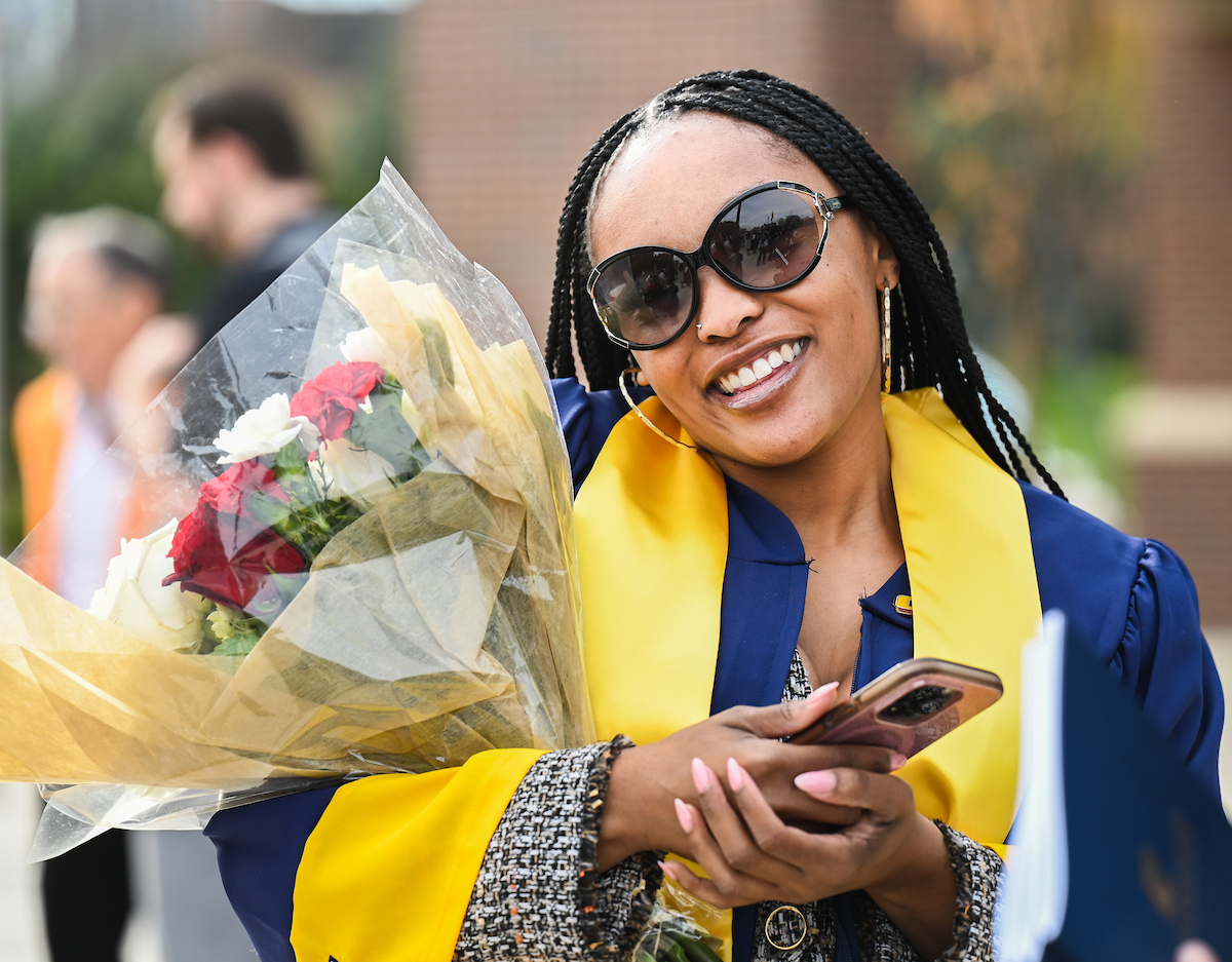 University of Tennessee at Chattanooga students participate in the undergraduate school graduation, Saturday, Dec. 14, 2024 in McKenzie Arena
