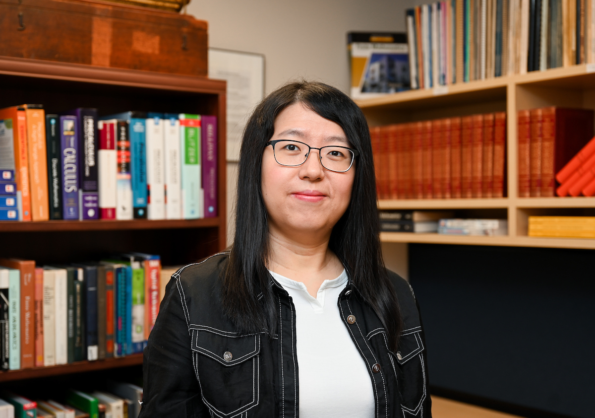 Dr. Xiunan Wang served as lead author for a recent paper published in the prestigious SIAM Journal on Applied Mathematics, in which she proposed a novel discrete inverse method for estimating the transmission rates of infectious diseases. Photo by Angela Foster.
