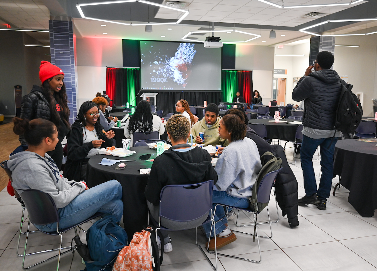 The 2024 Black History Month kickoff in Lupton Hall.
