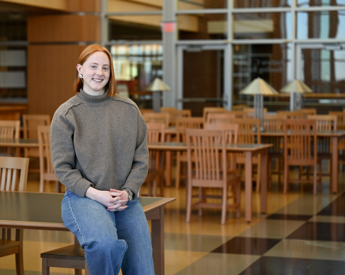 Haley Reeves is a junior finance student in the Gary W. Rollins College of Business. Photo by Angela Foster.