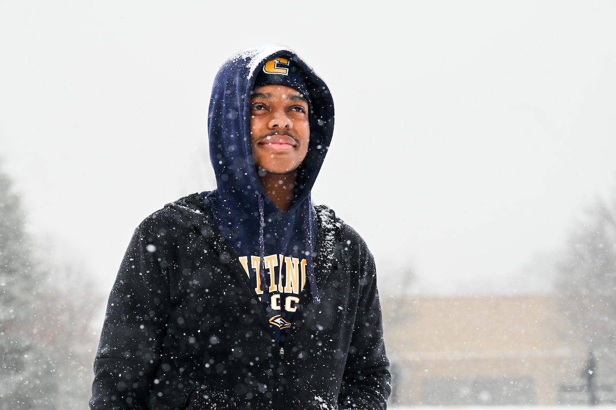 Students play in the snow Friday, Jan. 10, 2025.