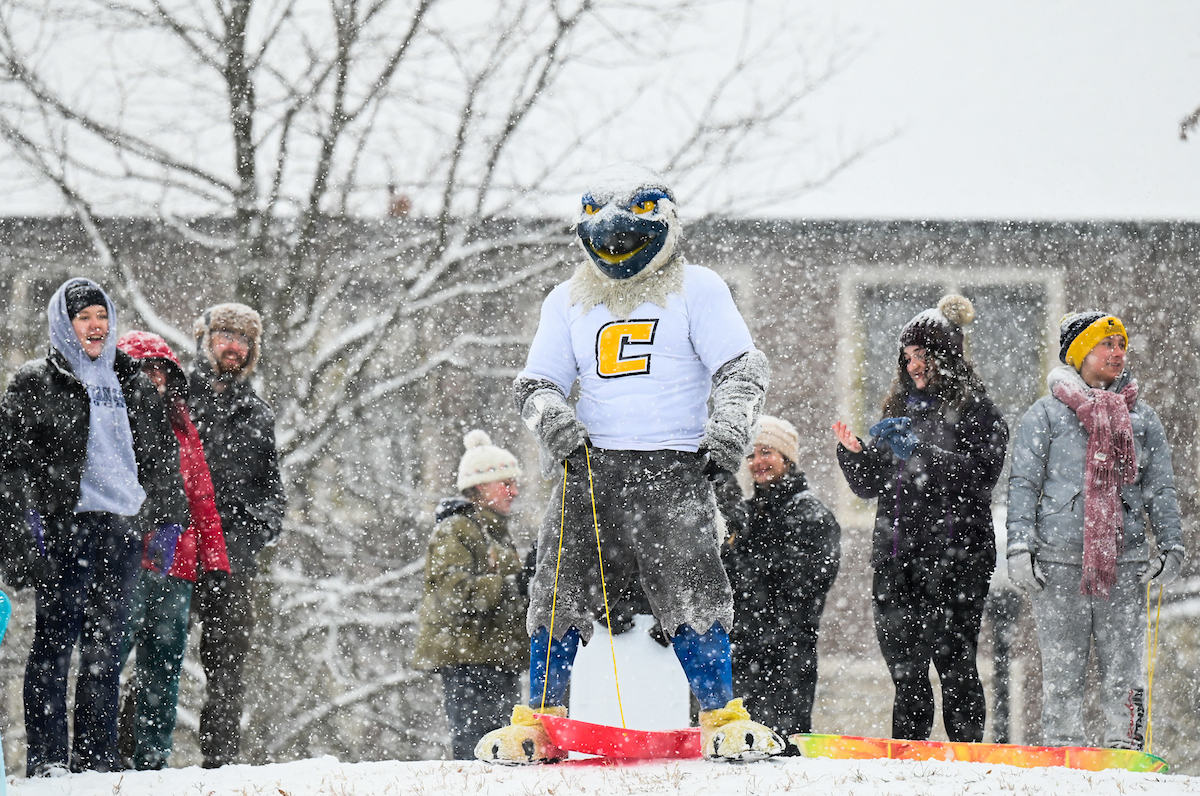 Students play in the snow Friday, Jan. 10, 2025.