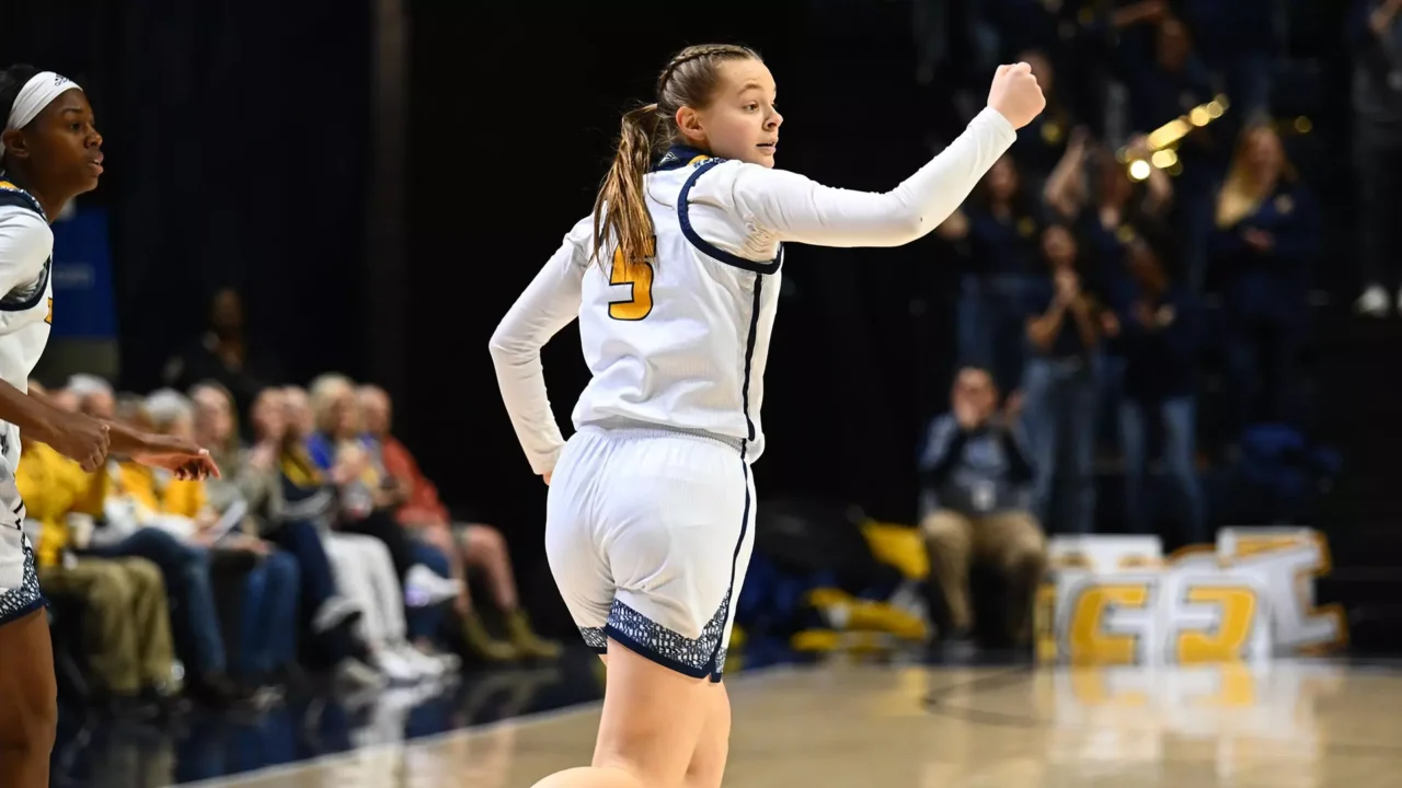 Sigrún Ólafsdóttir's honors at UTC have included winning the 2024 SoCon Pinnacle Award and being selected to the 2024 SoCon All-Defensive Team (photo courtesy of gomocs.com).