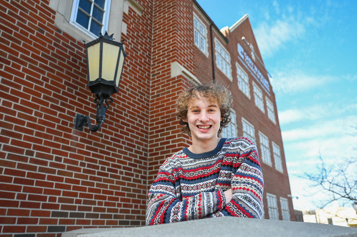 UTC senior AJ Galluzzi is pursuing bachelor’s degrees in both economics and finance and is a member of the Innovations in Honors program. Photo by Angela Foster.