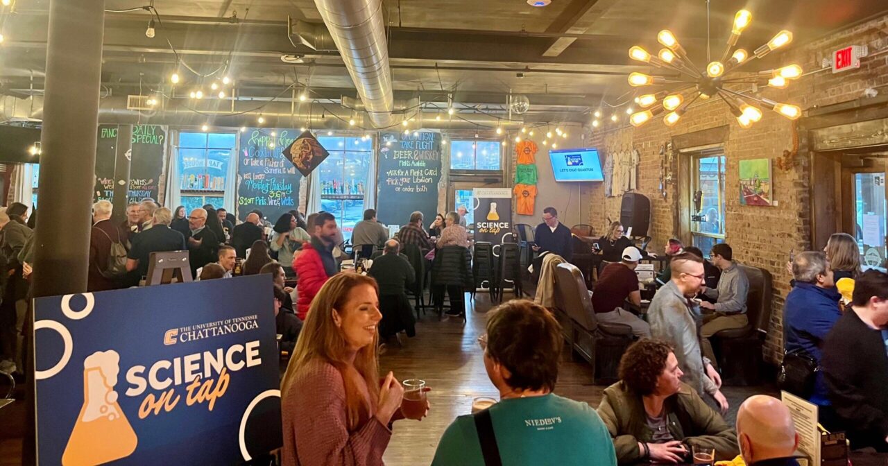 UTC’s monthly Science on Tap series debuted Tuesday, Feb. 11, at the Tap House in St. Elmo.