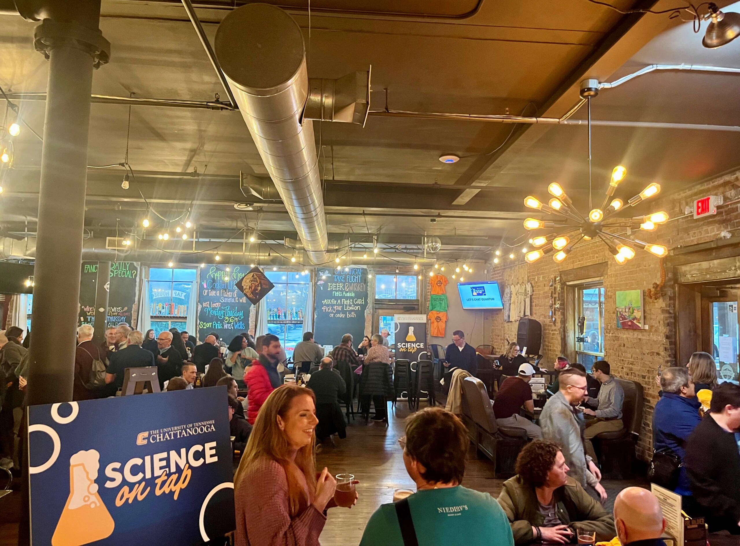 UTC's monthly Science on Tap series debuted Tuesday, Feb. 11, at the Tap House in St. Elmo.