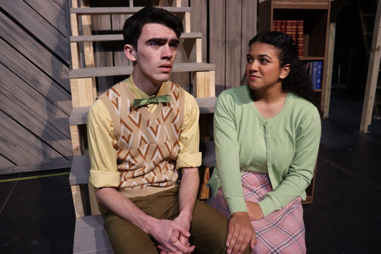 Liam Phillips (left) as Billy Cane and Miller Richardson as Margo Crawford.