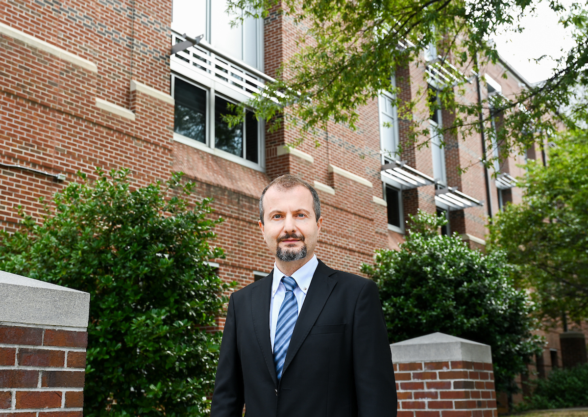 Assistant Professor of Mechanical Engineering Murat Barisik (photo by Angela Foster)