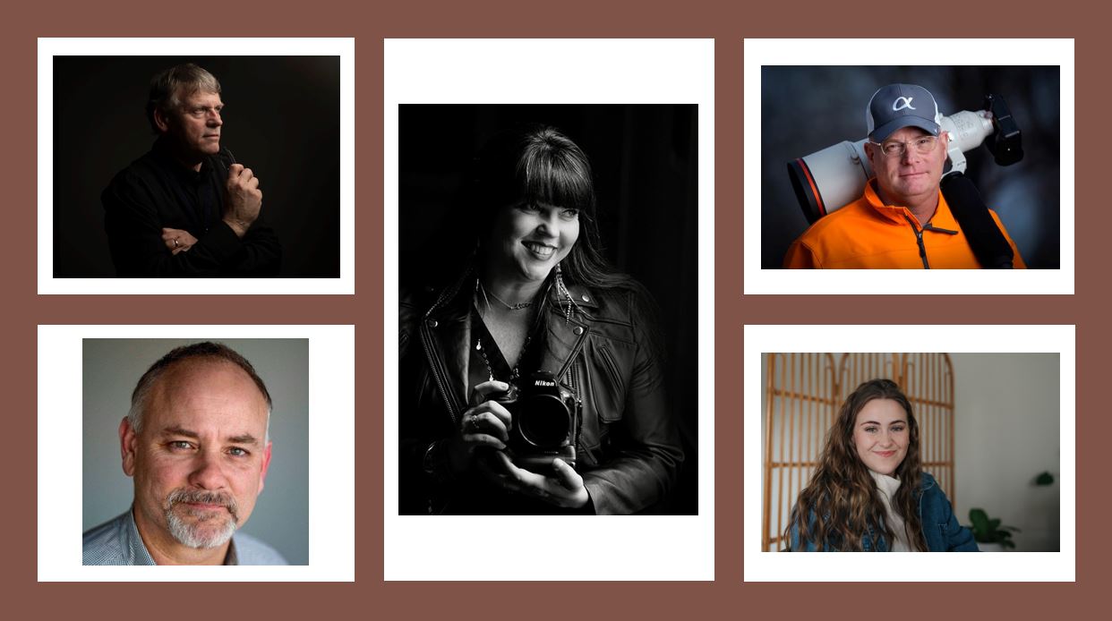 Clockwise from top left: Billy Weeks, Kathleen Greeson, Patrick Murphy-Racey, Jess Harris, Mike Stuart