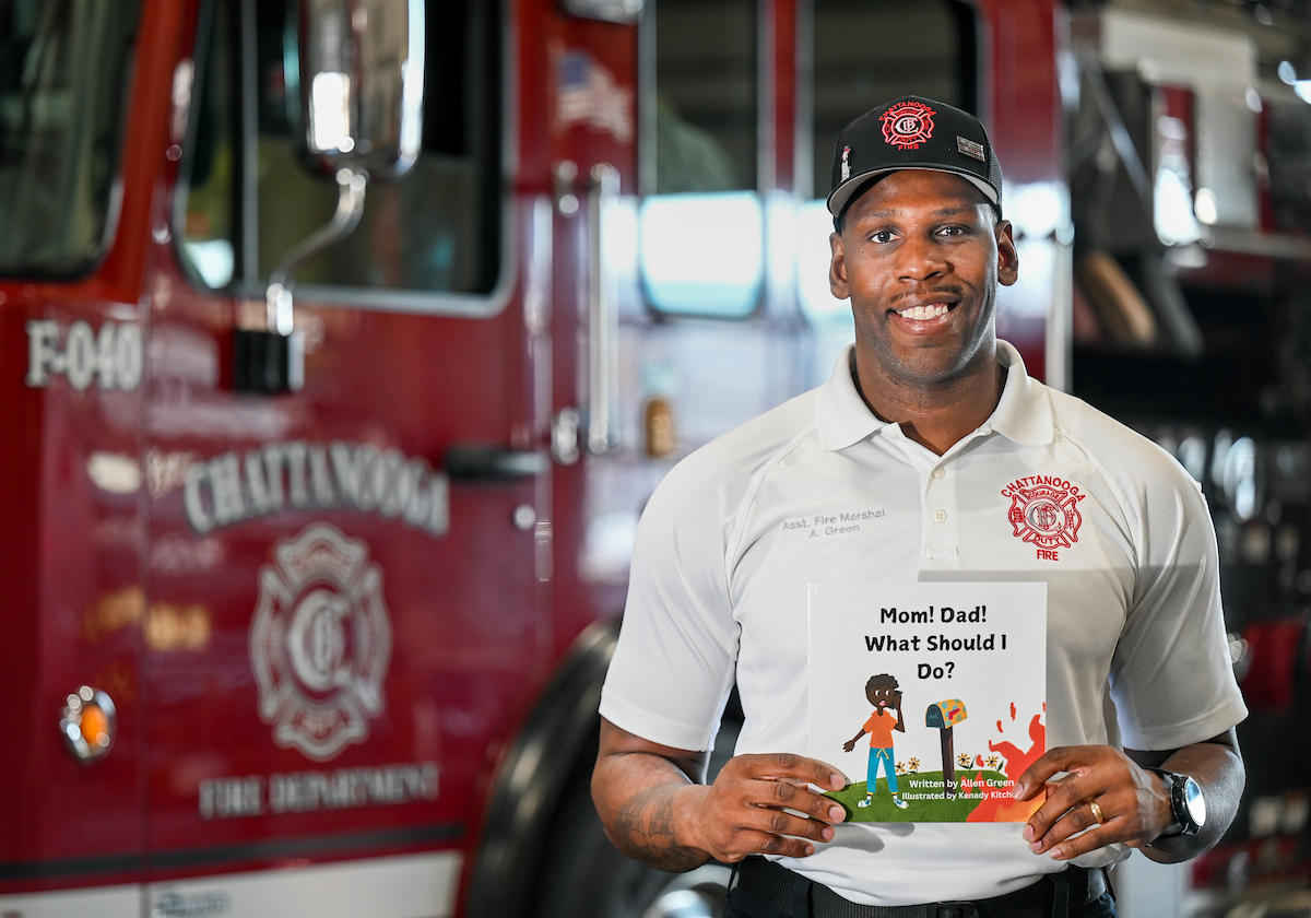Allen Green is a fire and life safety educator with the Chattanooga Fire Department. Photo by Angela Foster.