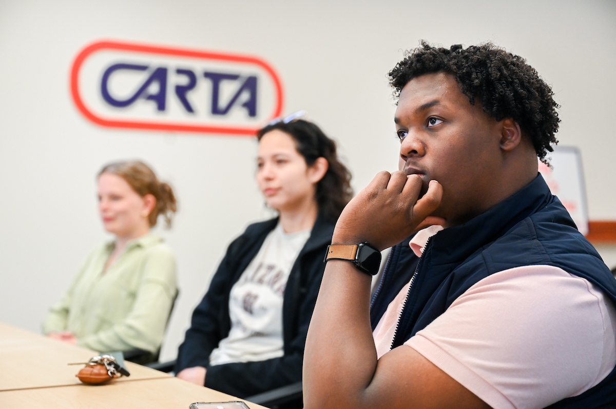 Innovation Honors students visit Carta on Tuesday, Mar. 4, 2025.