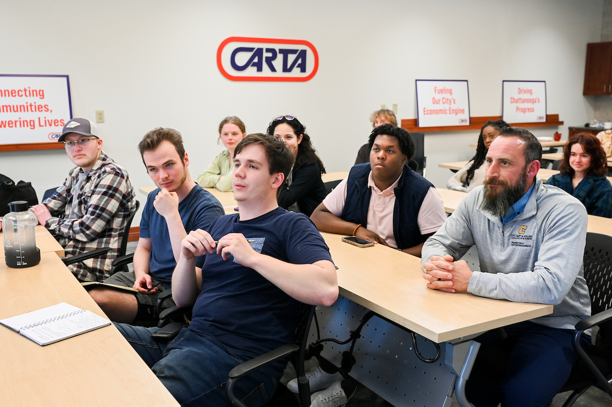 Innovation Honors students visit Carta on Tuesday, Mar. 4, 2025.