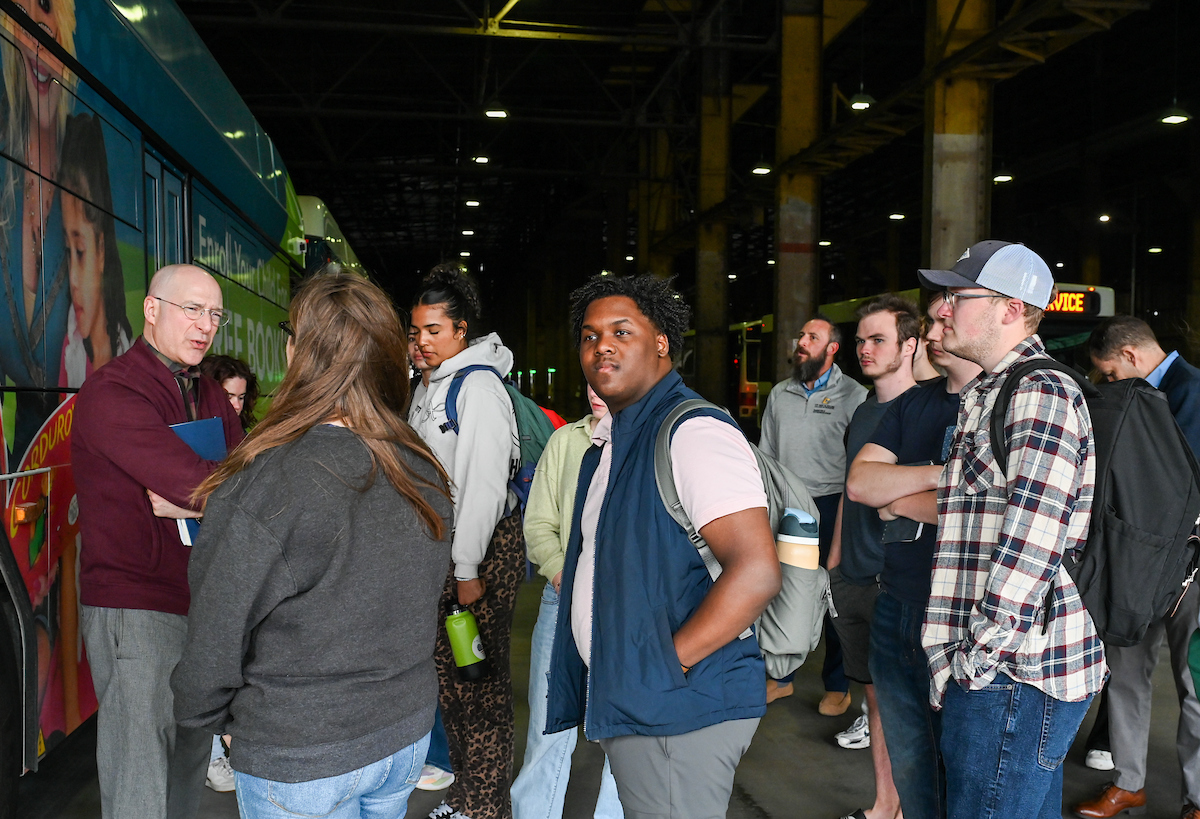 Innovation Honors students visit Carta on Tuesday, Mar. 4, 2025.