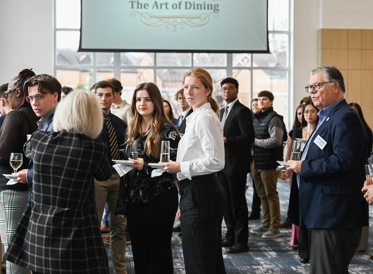 Candace Smith took participants through "The Art of Dining" and a "Meet, Greet and Network at Social Events."