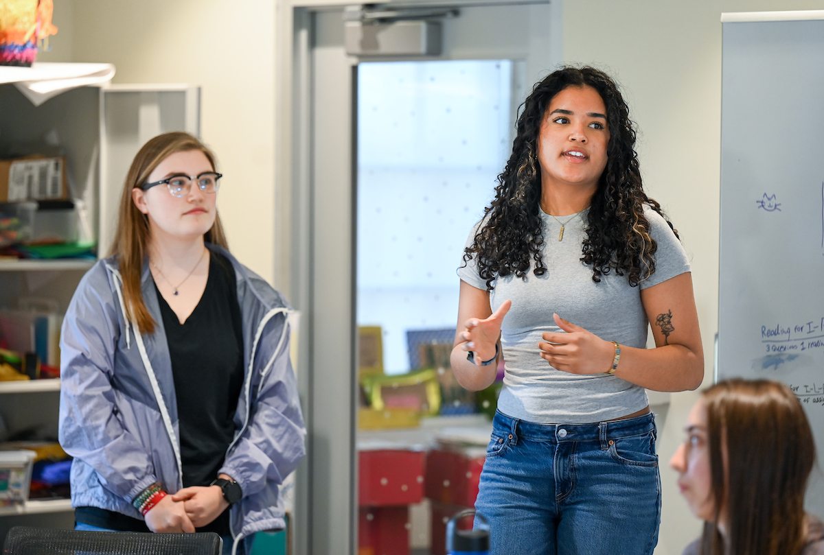 Innovations Honors students present ideas, Thursday, Feb. 27, 2025 to Carta officials in Guerry Center.