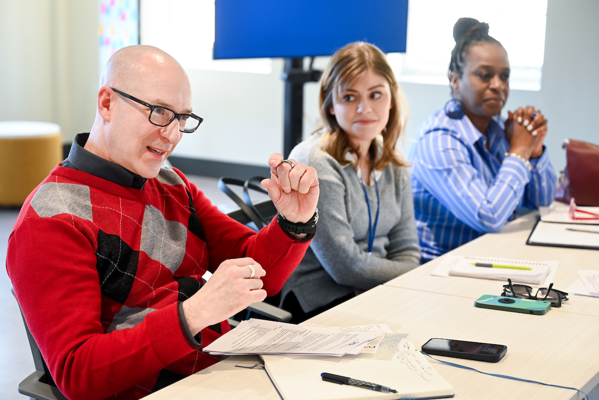 Innovations Honors students present ideas, Thursday, Feb. 27, 2025 to Carta officials in Guerry Center.