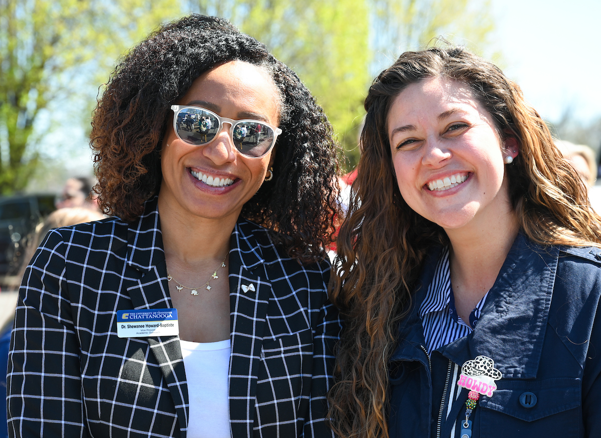 UTC faculty, staff and students, along with elected officials, attend the ribbon cutting for the Mobile Moc clinic Tuesday, Mar. 25, 2025 at the Rhea County Welcome Center.