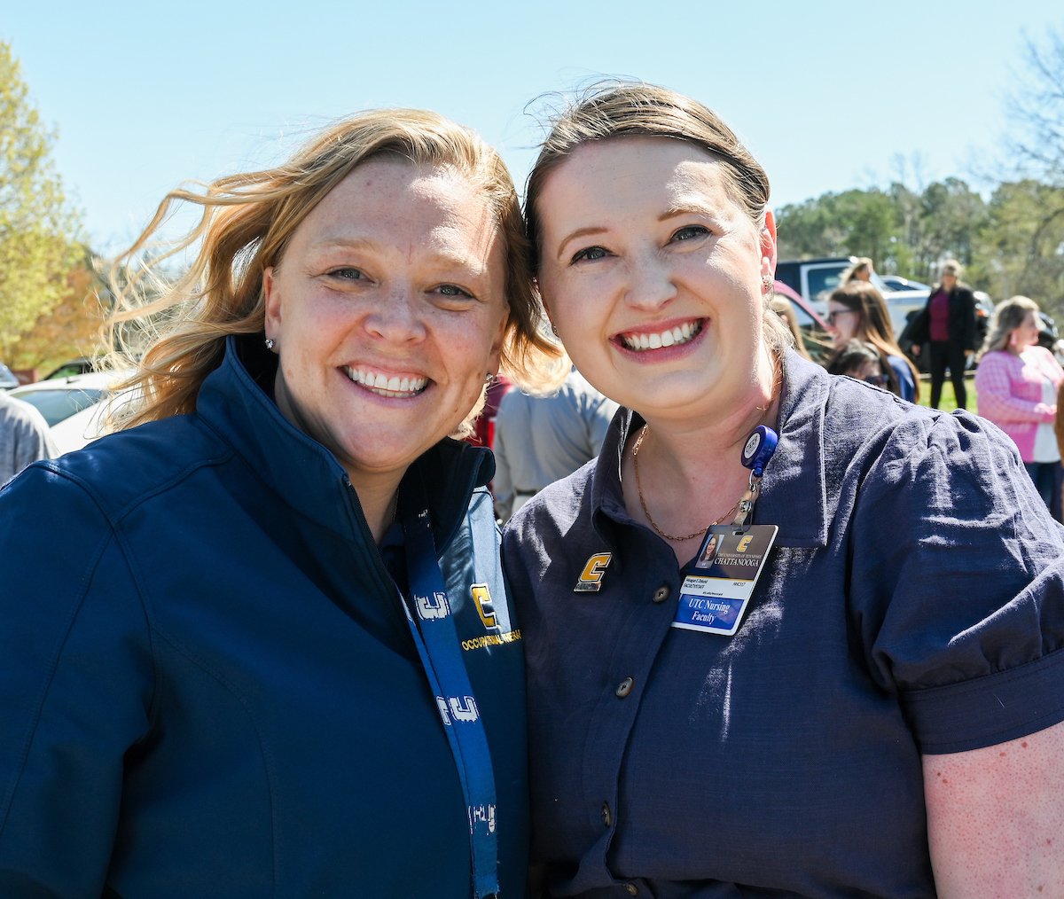 UTC faculty, staff and students, along with elected officials, attend the ribbon cutting for the Mobile Moc clinic Tuesday, Mar. 25, 2025 at the Rhea County Welcome Center.