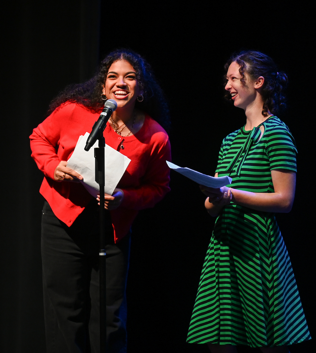 Students and professionals participate in the 10th annual Photo Night Wednesday, Mar. 5, 2025 in the Roland Hayes Auditorium.