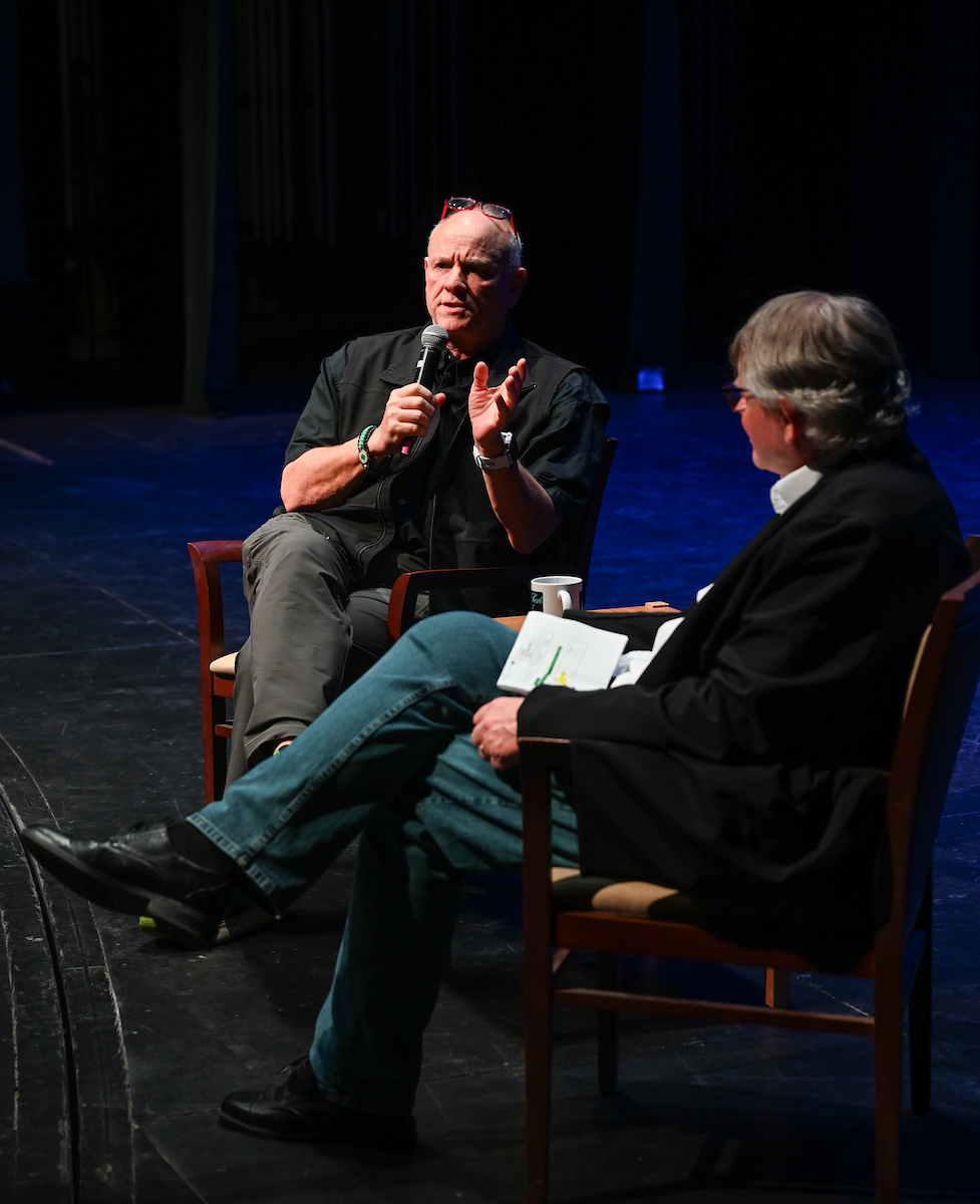 Students and professionals participate in the 10th annual Photo Night Wednesday, Mar. 5, 2025 in the Roland Hayes Auditorium.