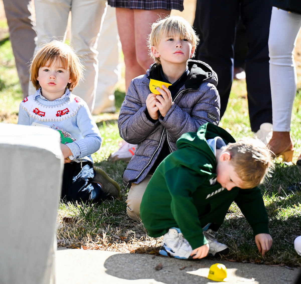 Officials attend a groundbreaking ceremony Monday, Mar. 3, 2025 for the addition to the Gary W. Rollins Business school.