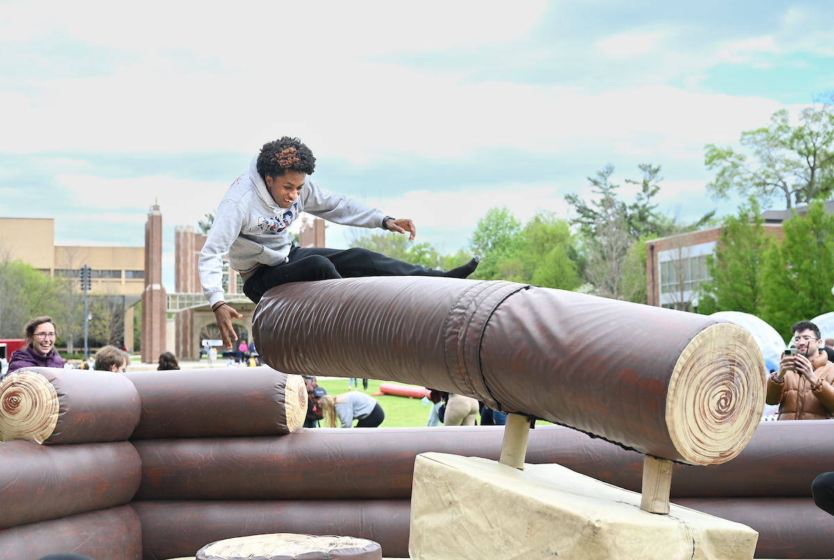 Students at the Spring Fling as part of the 2024 I Love UTC Week.