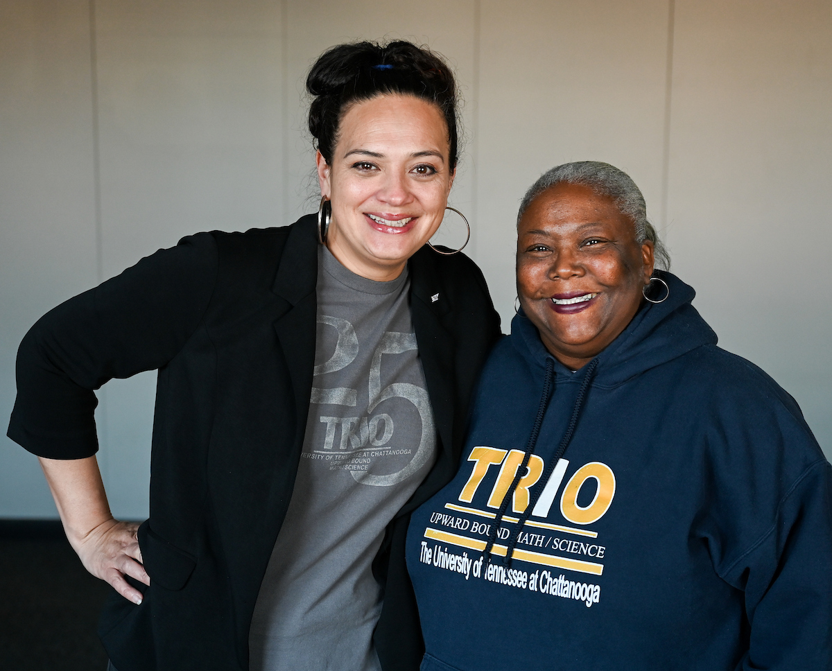 Upward Bound Math Science education specialist Kristina McClure and program director Twyler Boykin.