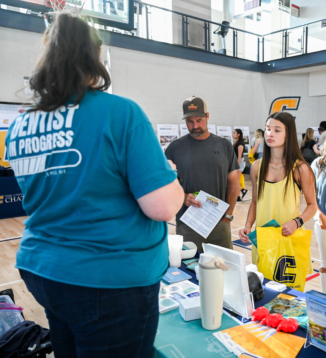 People attend Blue and Gold Preview on Saturday, Apr. 5, 2025 in the ARC.