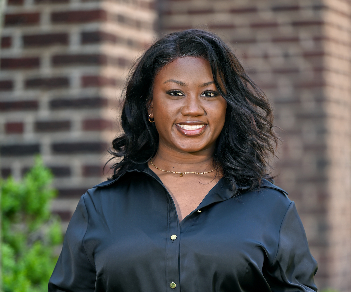 Chello Gardner will graduate with a degree in communication on Saturday, May 3. Photo by Angela Foster.