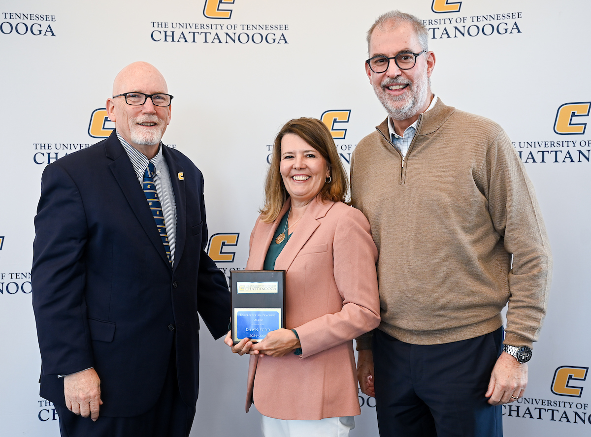 Faculty members attend the Faculty Awards Ceremony Tuesday, Apr. 22, 2025 in the Wolford Family Center.