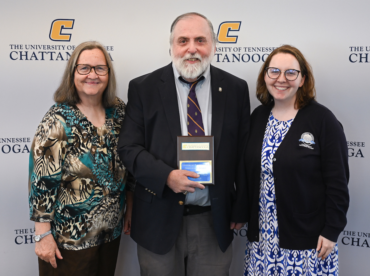 Faculty members attend the Faculty Awards Ceremony Tuesday, Apr. 22, 2025 in the Wolford Family Center.