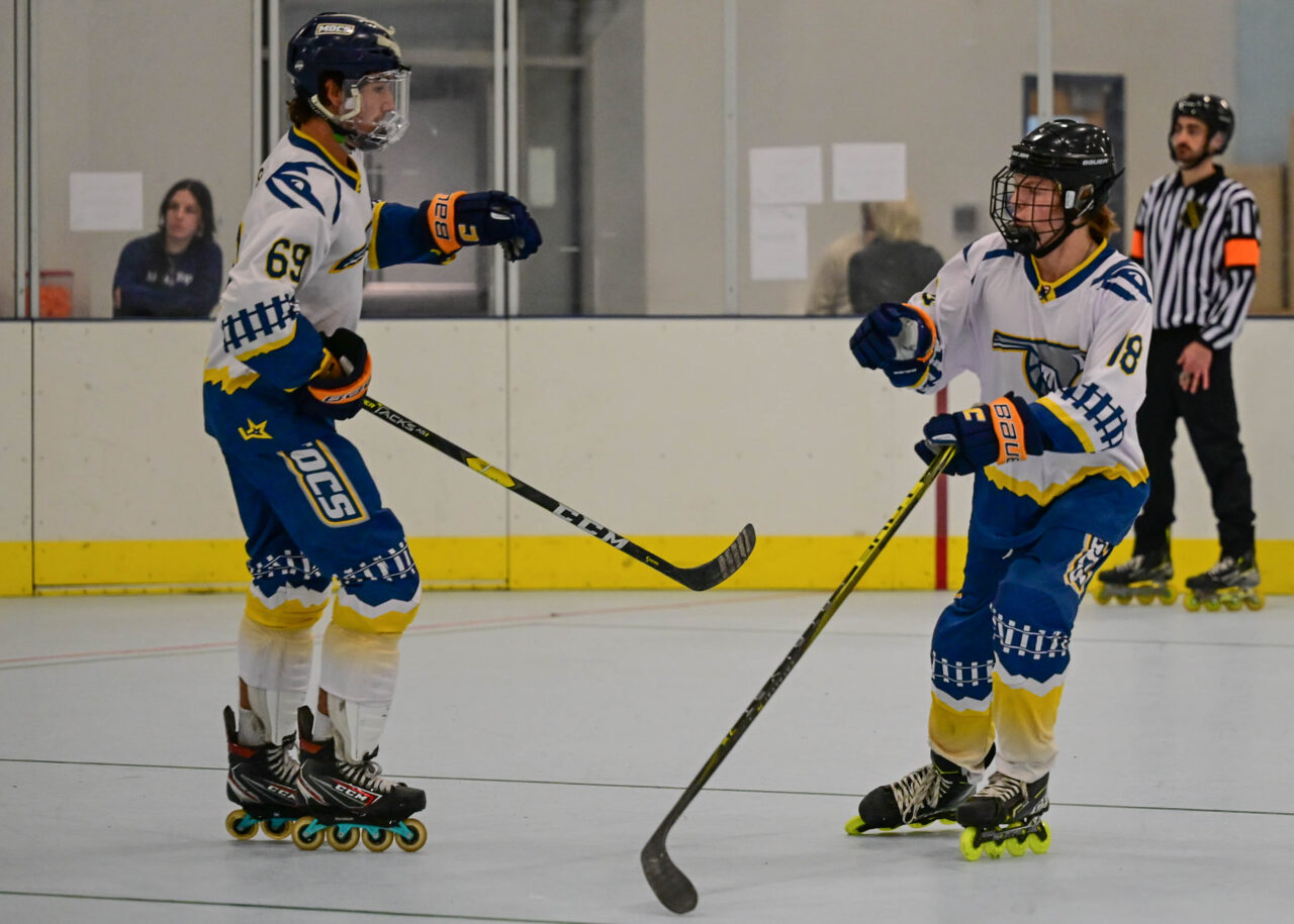 Seniors Harris Smidt and Trevor Jolley are members of the UTC Roller Hockey Club, a participant in this week's National Collegiate Roller Hockey Association national championships. Photo courtesy of Trevor Jolley.