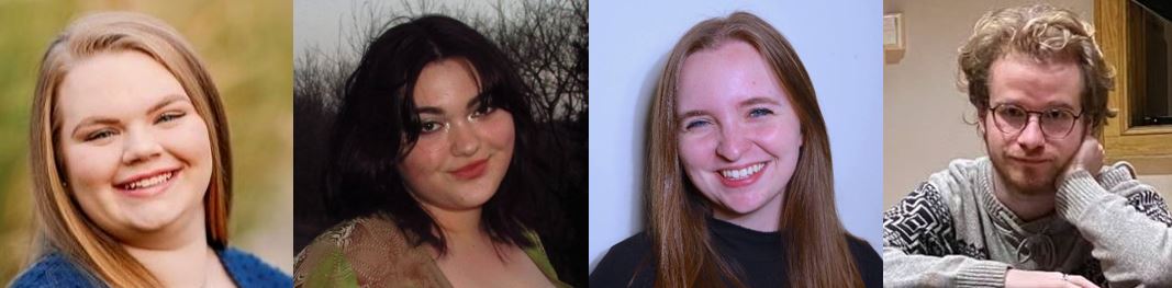 From left: Caroline Britt, Jane Chambers, Paige Bush, Bradley Bee