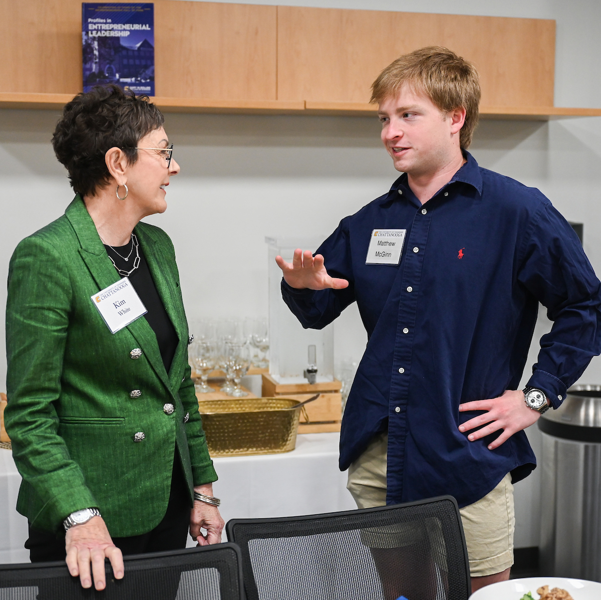 Max Fuller attends a luncheon in his honor Monday, Apr. 21, 2025 in the Max Fuller Center for Innovation and Entrepreneurship.