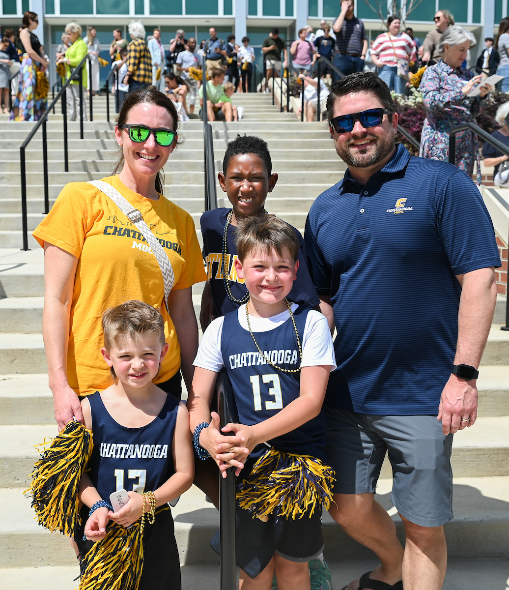 Men’s basketball team members return to McKenzie Arena Friday, Apr. 4, 2025 after winning the NIT tournament in Indianapolis, IN.