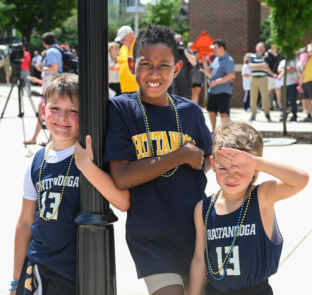 Men’s basketball team members return to McKenzie Arena Friday, Apr. 4, 2025 after winning the NIT tournament in Indianapolis, IN.