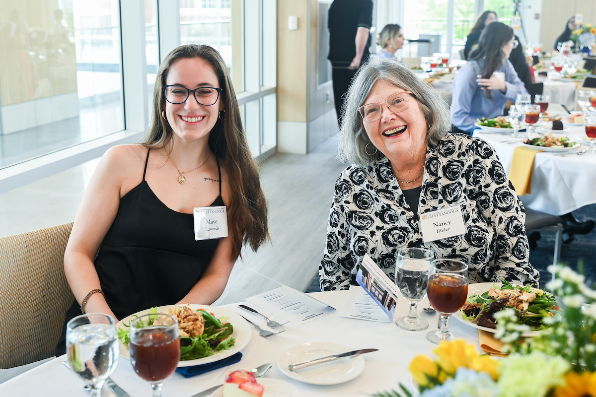 Donors and scholarship recipients attend the Scholarship Luncheon Friday, Apr. 4, 2025 in the Wolford Family Center.