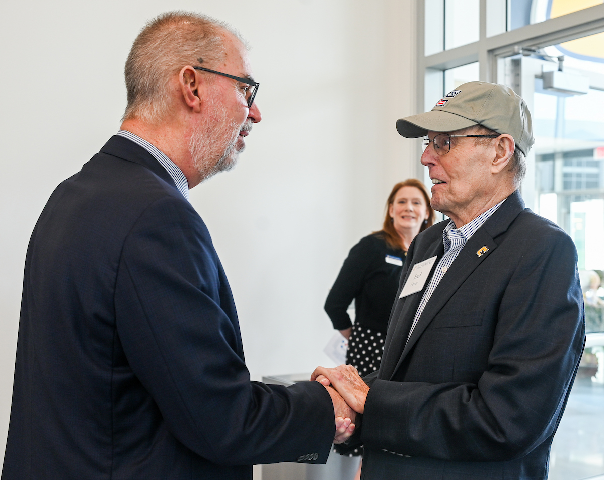 Donors and scholarship recipients attend the Scholarship Luncheon Friday, Apr. 4, 2025 in the Wolford Family Center.