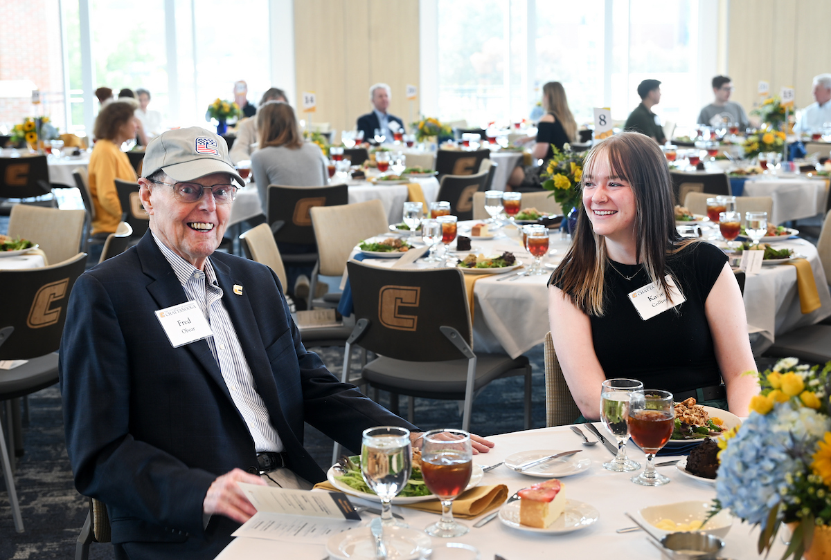 Donors and scholarship recipients attend the Scholarship Luncheon Friday, Apr. 4, 2025 in the Wolford Family Center.