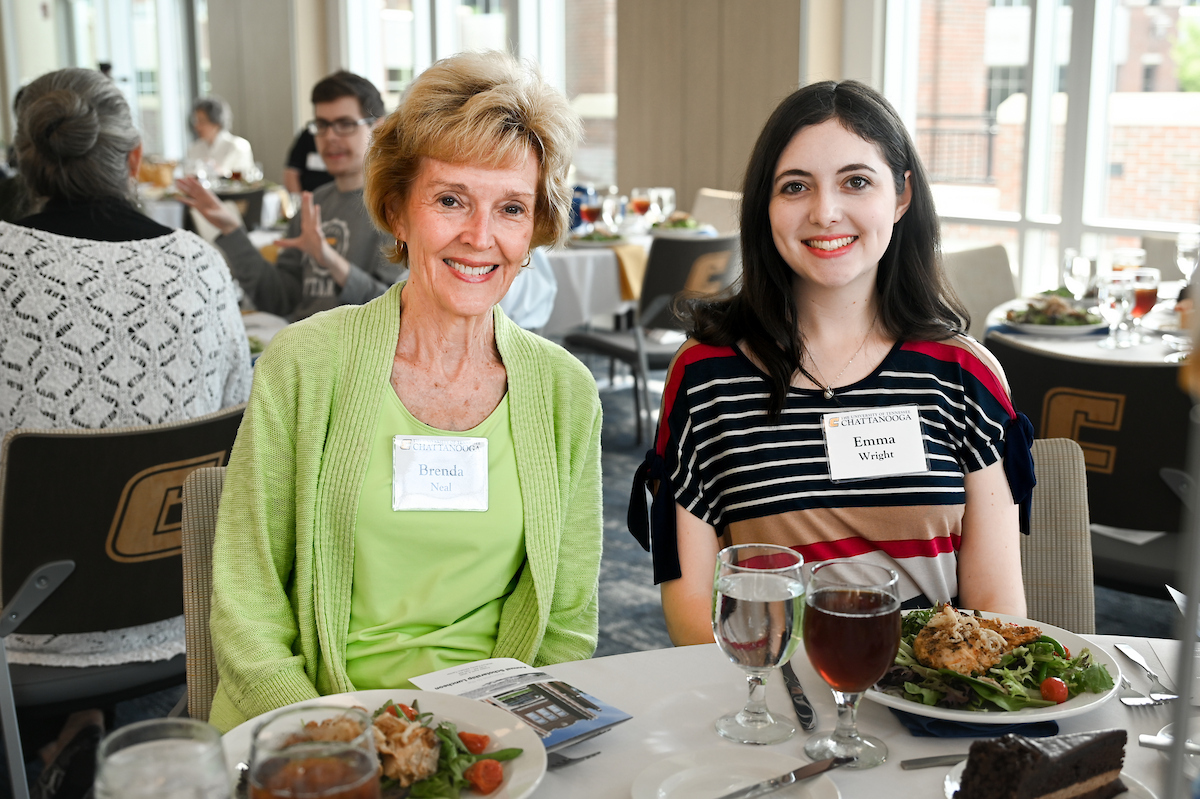 Donors and scholarship recipients attend the Scholarship Luncheon Friday, Apr. 4, 2025 in the Wolford Family Center.