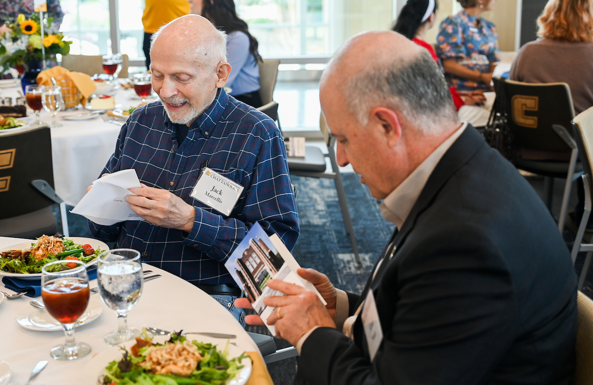 Donors and scholarship recipients attend the Scholarship Luncheon Friday, Apr. 4, 2025 in the Wolford Family Center.