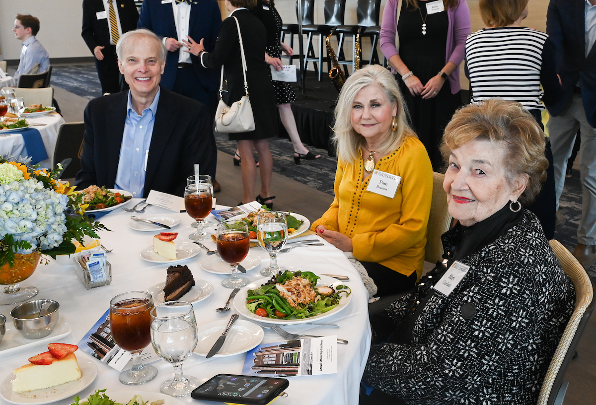 Donors and scholarship recipients attend the Scholarship Luncheon Friday, Apr. 4, 2025 in the Wolford Family Center.