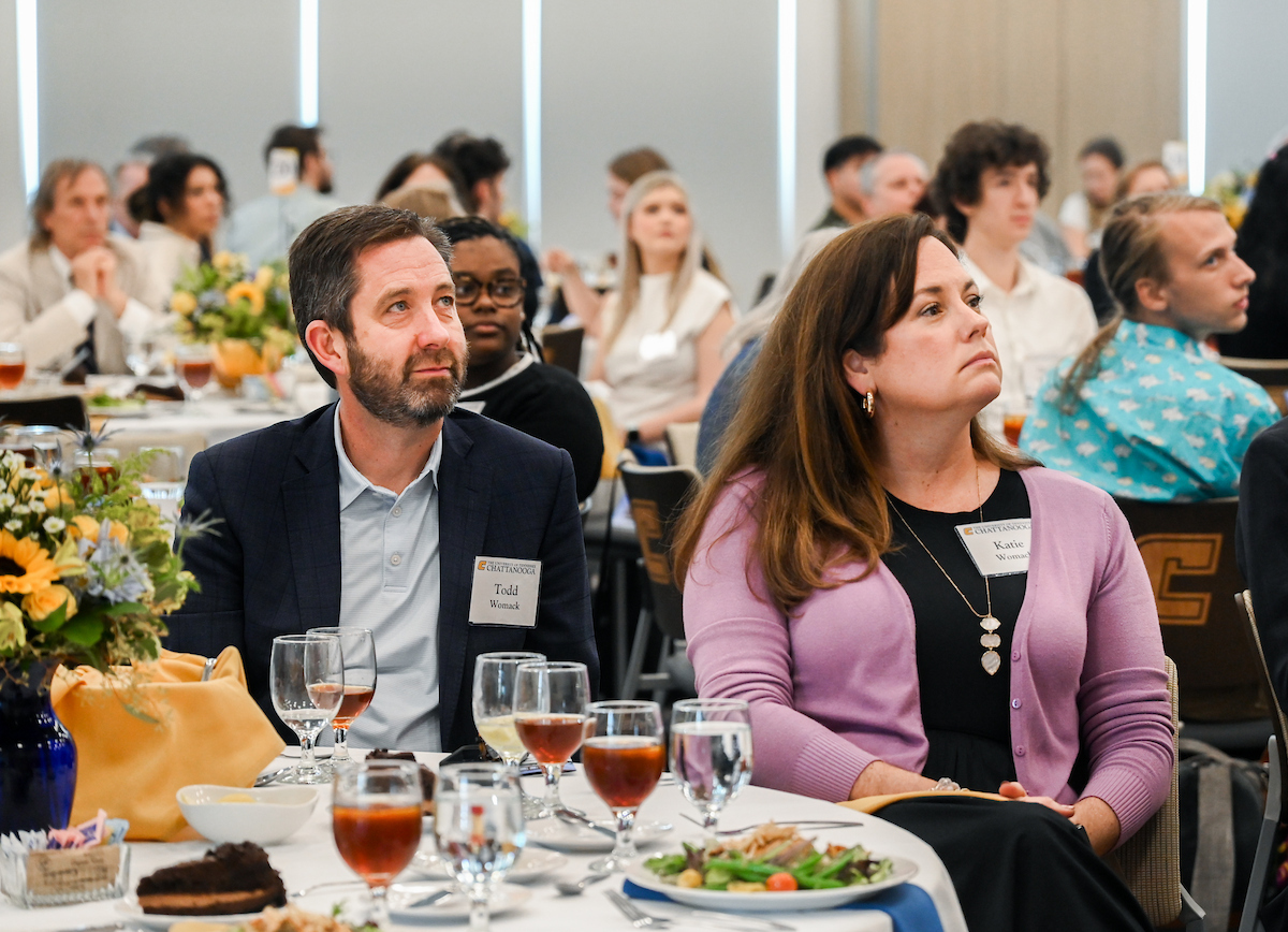 Donors and scholarship recipients attend the Scholarship Luncheon Friday, Apr. 4, 2025 in the Wolford Family Center.