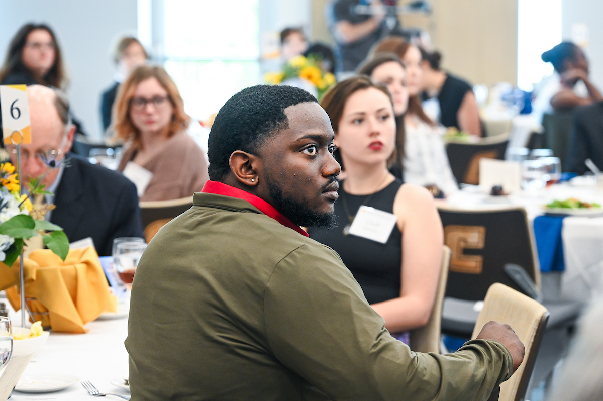 Donors and scholarship recipients attend the Scholarship Luncheon Friday, Apr. 4, 2025 in the Wolford Family Center.