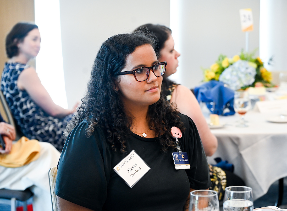 Donors and scholarship recipients attend the Scholarship Luncheon Friday, Apr. 4, 2025 in the Wolford Family Center.