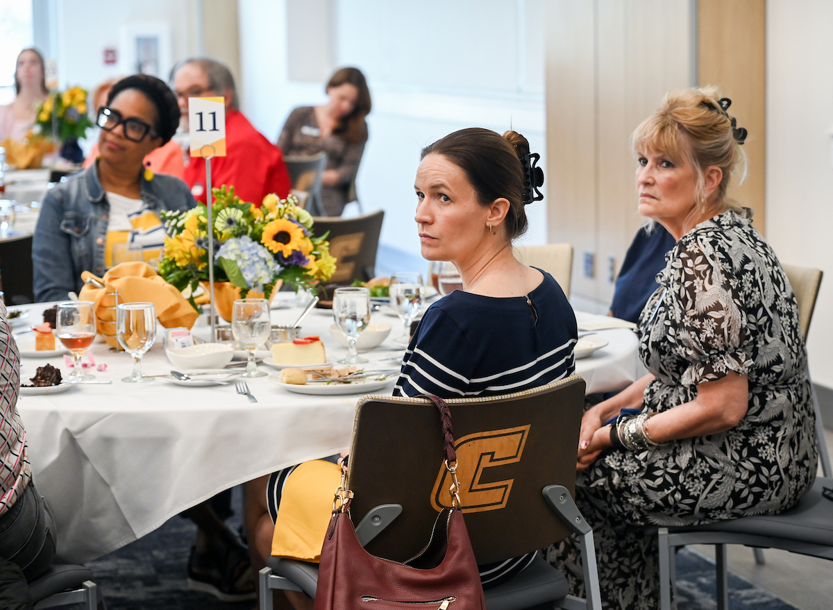 Donors and scholarship recipients attend the Scholarship Luncheon Friday, Apr. 4, 2025 in the Wolford Family Center.