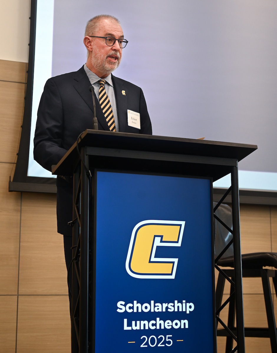 Donors and scholarship recipients attend the Scholarship Luncheon Friday, Apr. 4, 2025 in the Wolford Family Center.